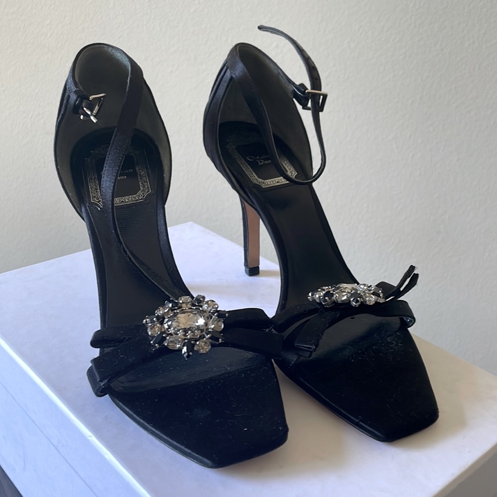 Brand New Dior Dressy sandals in Black satin size 6